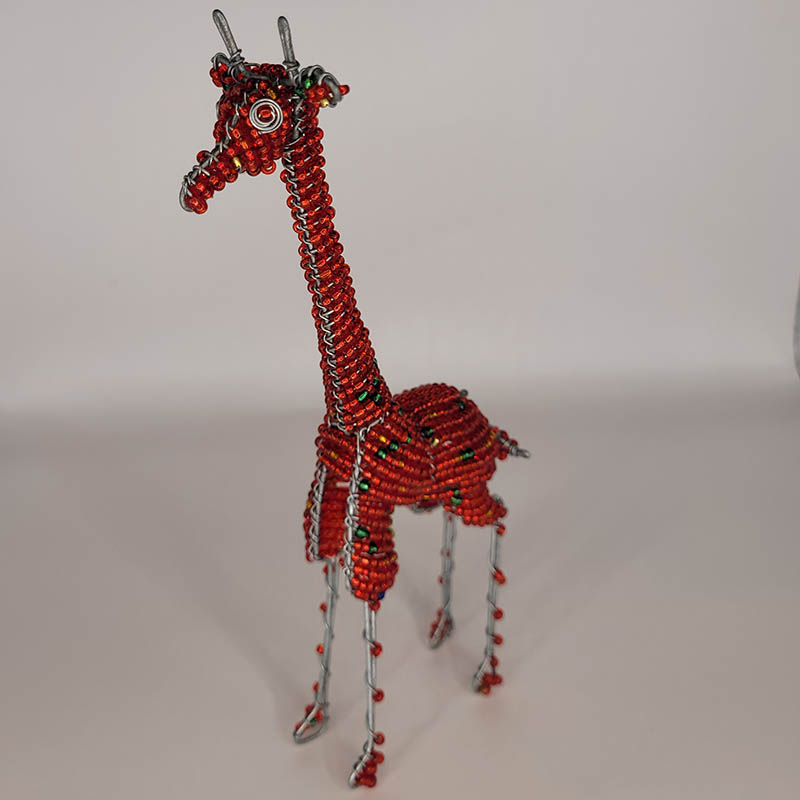 Giraffe made from Beads - Handmade in South Africa - Umgani.com