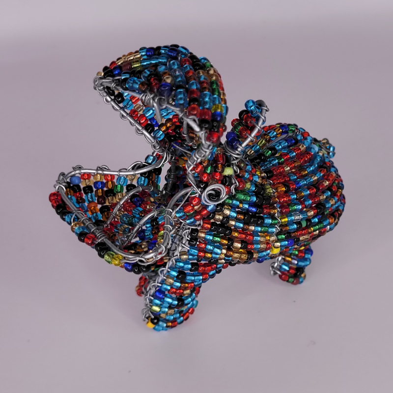Handmade Beaded Hippo - Made in South Africa